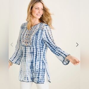 Embellished Tie-Dye Tunic